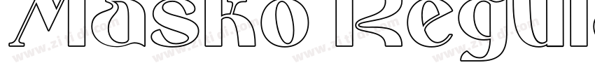 Masko Regular字体转换